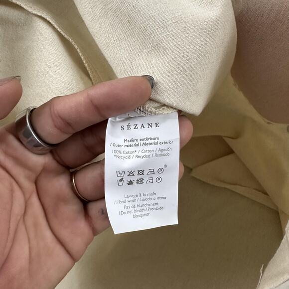 Sezane Heart Tote Bag Cotton Canvas Bonjour L Amour Red Limited Edition Cute - Picture 7 of 8